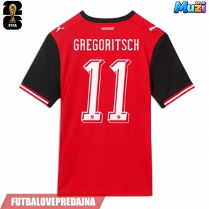 Lacne Muži Futbalové dres Rakúsko Michael Gregoritsch #11 MS 2026 Krátky Rukáv - Domáci